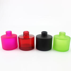 Empty Refillable Black White Blue Green Round Diffuser Bottle For Fresh Air