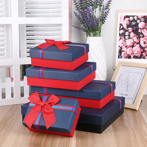 Luxury L M S Custom Size Red Black Pink Paper Boxes For Gifts Packaging With Lid