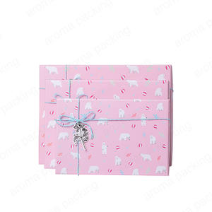 Top Quality Luxury Square Pink Paper Boxes For Gifts Packaging With Lid,Ribbon
