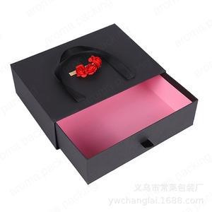 Luxury Drawer Box Red Black Pink Blue Yellow Paper Boxes For Gifts Packaging