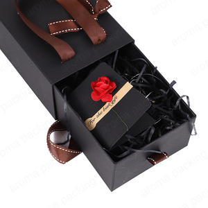 Luxury Drawer Box Black Paper Boxes For Gifts Packaging For Family And Friend