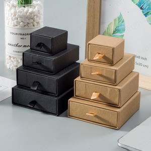The New Drawer Box Black Luxury Jewelry Box Packaging For Festivals,Christmas