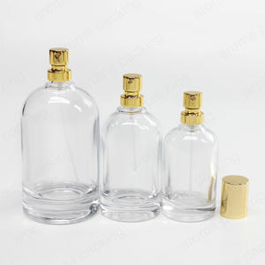 Hot Sale Luxury Round Thick Bottom Glass Perfume Spray Bottle For Travel Perfume Atomizer