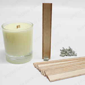 High Quality Double Layer Wood Wick For Candle Making Soy Wax With Iron Stand