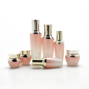 Free Sample Round Gradient Glass Perfume Bottle With Metal Cap For Personal Care