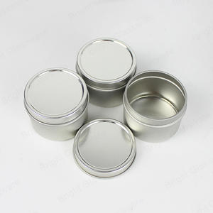 Free Sample High Quality Aluminum 4oz 6oz 8oz Silver Round Tinplate Jar