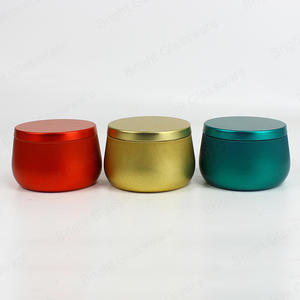 Free Sample Red Yellow Green Top Aluminum Round Tinplate Jar With Lid
