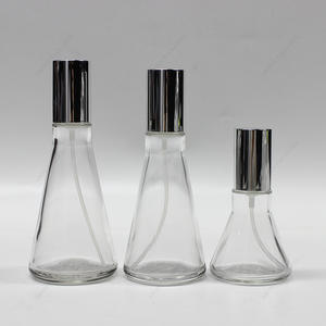 Free Sample Round 200ml 300ml 500ml Clear Glass Lotion Bottle With Pump