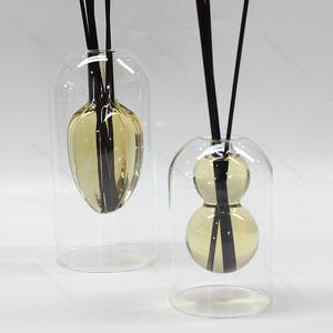 Luxury Double Layer Reed Diffuser Bottle High Borosilicate Glass for Aromatherapy