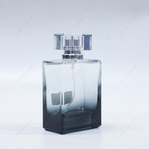 Free Sample Square Glass Perfume Bottle 40ml 50ml GBC218 with Custom Cap
