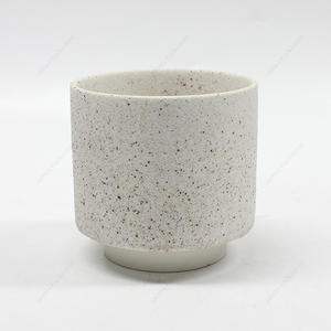New Style Round Ceramic Candle Jar Custom Size Color CCJ104-106