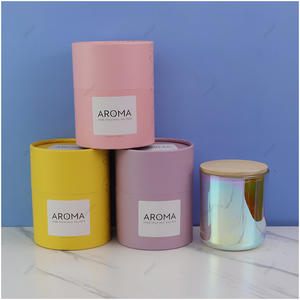 Custom Logo Cylinder Box Candle Box Custom Color for Candle Making