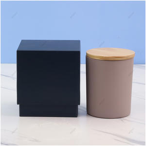 New Style Black Gray Square Candle Box Recyclable Gift Box For Candle Making