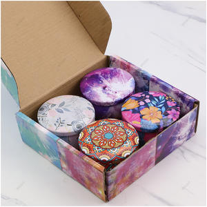 New Design Color Carton 4 Packs Candle Box For Candle Tin Jar