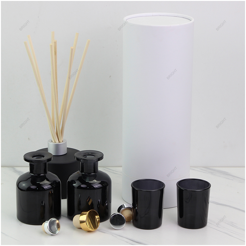 High White Brown Cylinder Candle Box For Diffuser Sets