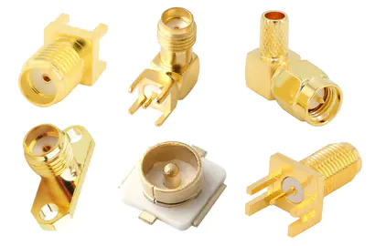 What are the types of RF connectors?