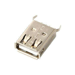 US-F-A-03-B-J-TH-L USB 2.0 A 型母头连接器 直角通孔型 DIP USB 插孔插座连接器