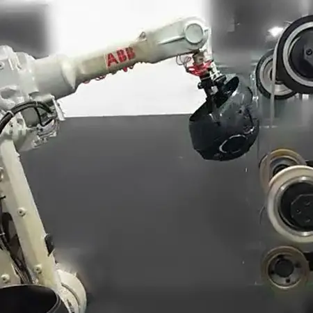 Plastic Injection Robot Grinding Polishing for Helmet