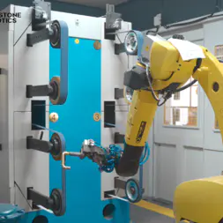 Brass Copper Door Handle Robot Grinding Polishing Mahine 