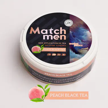 Персиковый черный чай Никотин POuch
