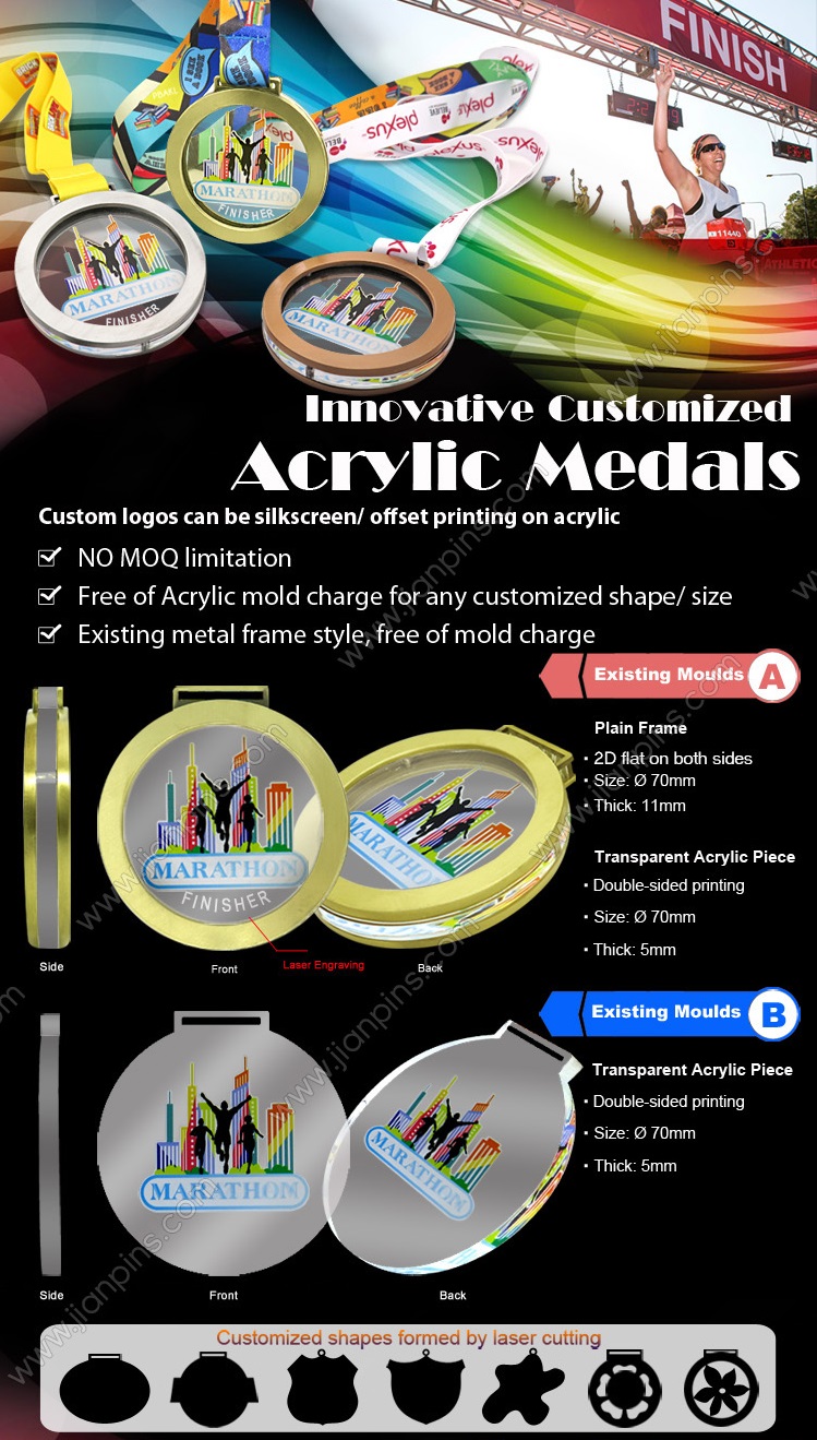 Innovative Customized Acrylic Medals with New Fashion Inspiration from JIAN