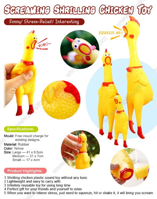 Fancy Factory Halloween screaming chicken toy  