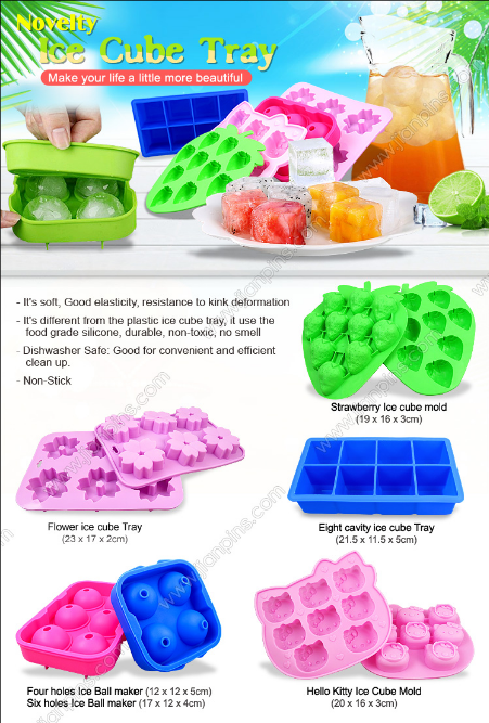 Eco-friendly Silicone Ice Cube Trays