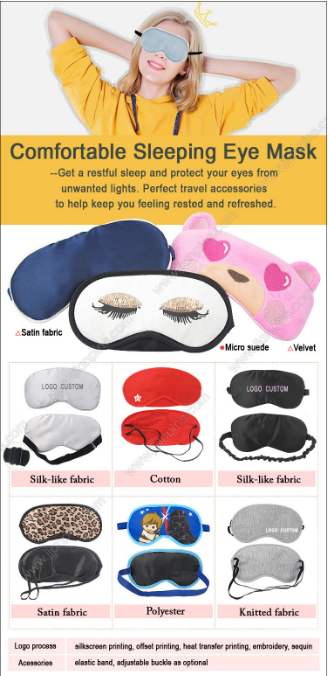 comfortable Sovande ögonmasker for men women while traveling