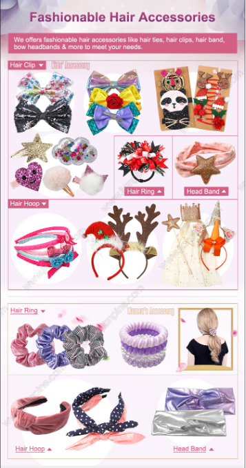 kids hair accessories hair ties hair clips hair bands hair cincins 