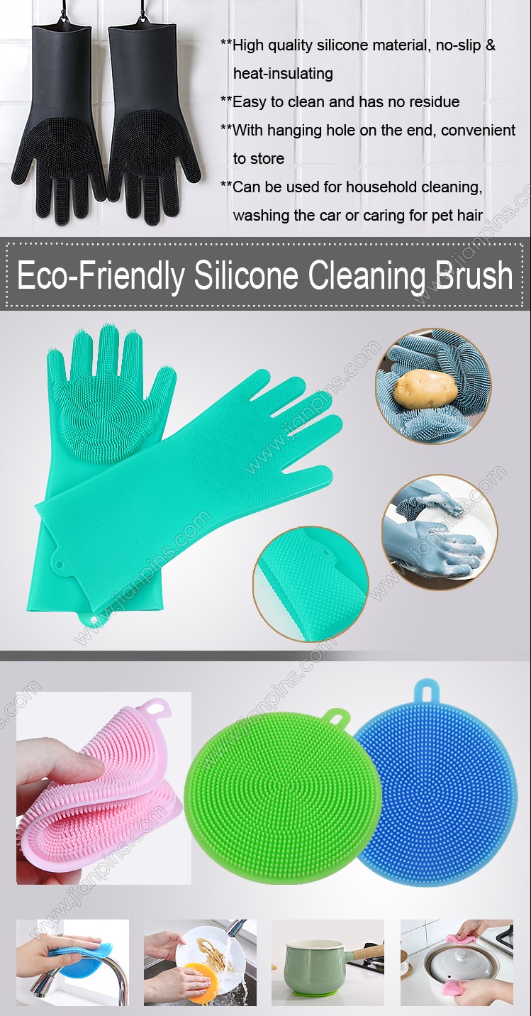 Eco-Friendly Silicone Cleaning Brush Heat Resistant gloves