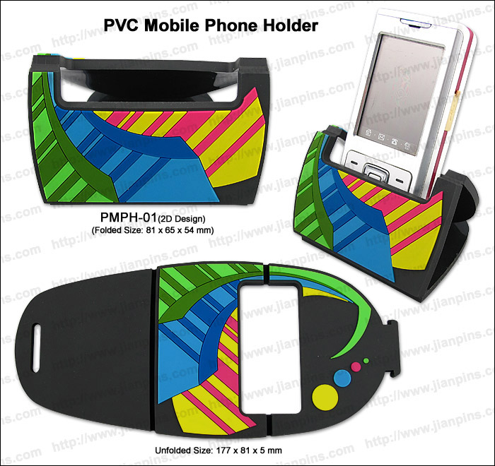 Wholesale Custom Mobile Phone Holders with Logo Presented Vibrantly by Soft PVC 