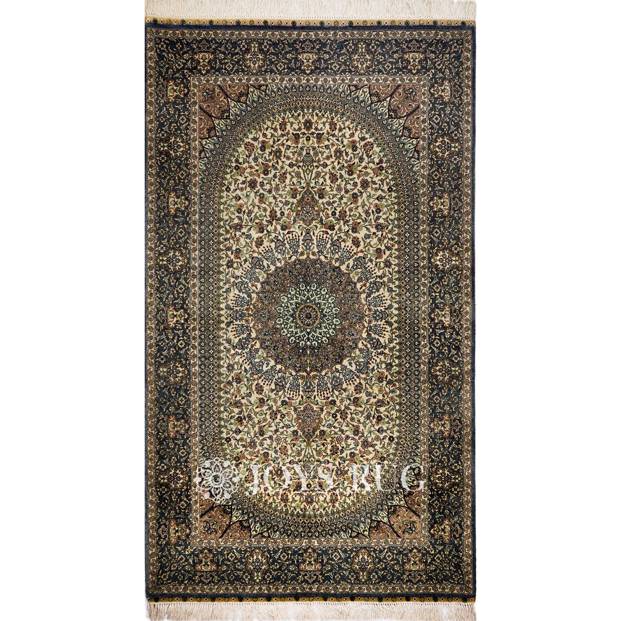 Silk Carpet STQM-02001A Luxury Persian Silk Carpet Handmade