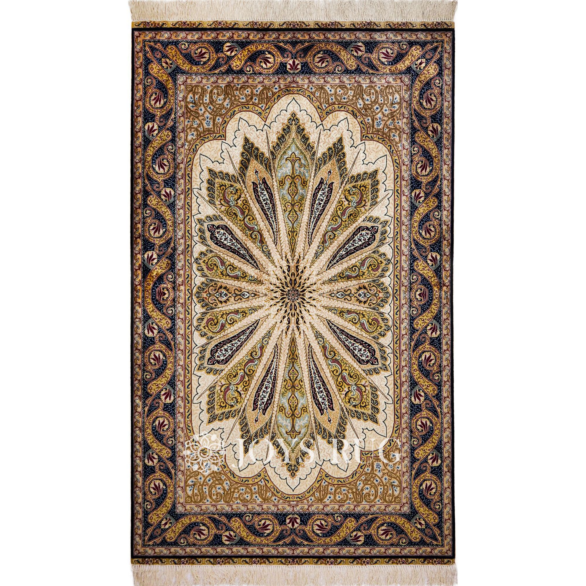 luxury bath rugs ST-19002 oriental Persian silk carpet hand made