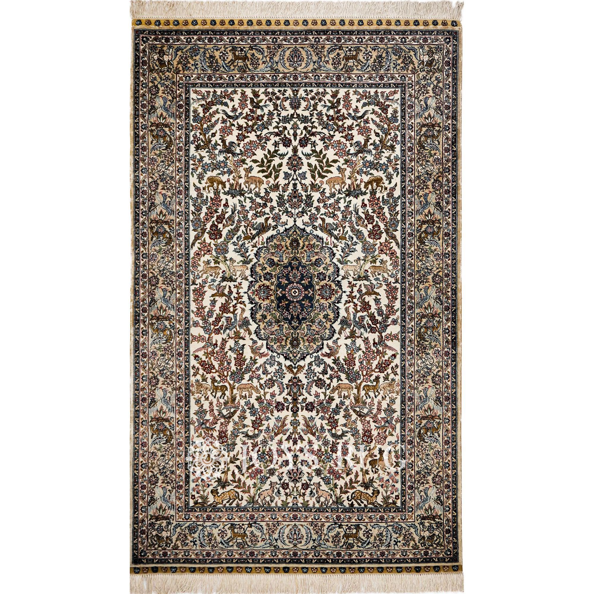 Luxury Carpet CX02-001 Hand Made Vintage Persian Silk Carpet