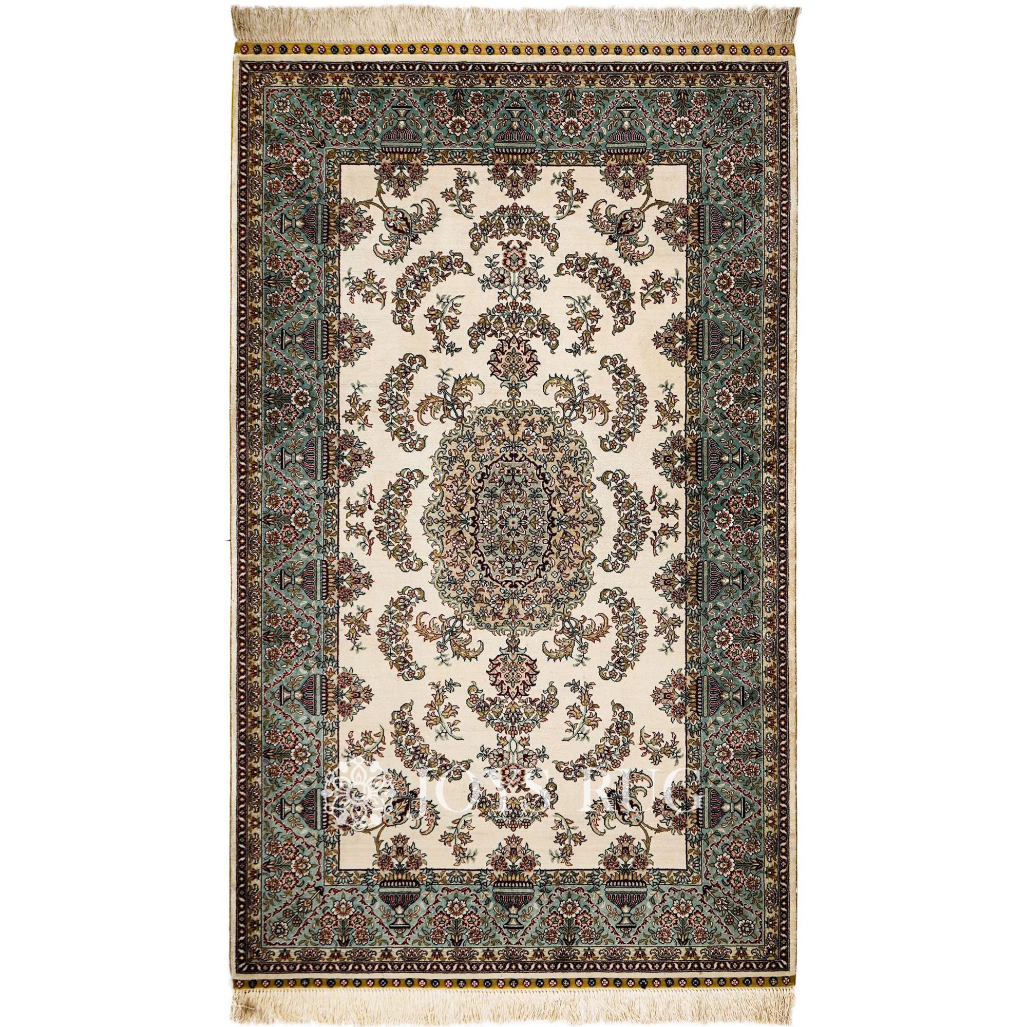 luxury rugs for living room ST-09081 Persian silk rugs 3x5