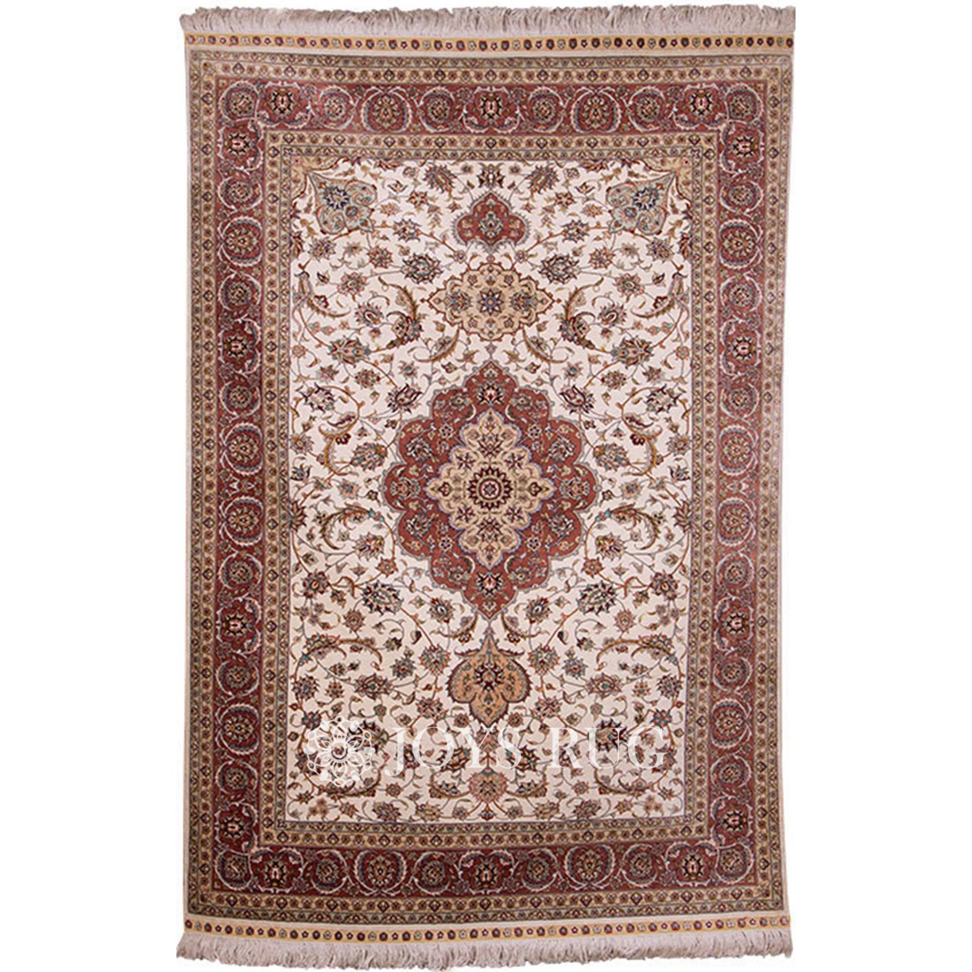 Silk Persian rug price ST-980 medallion Persian luxury oriental carpet