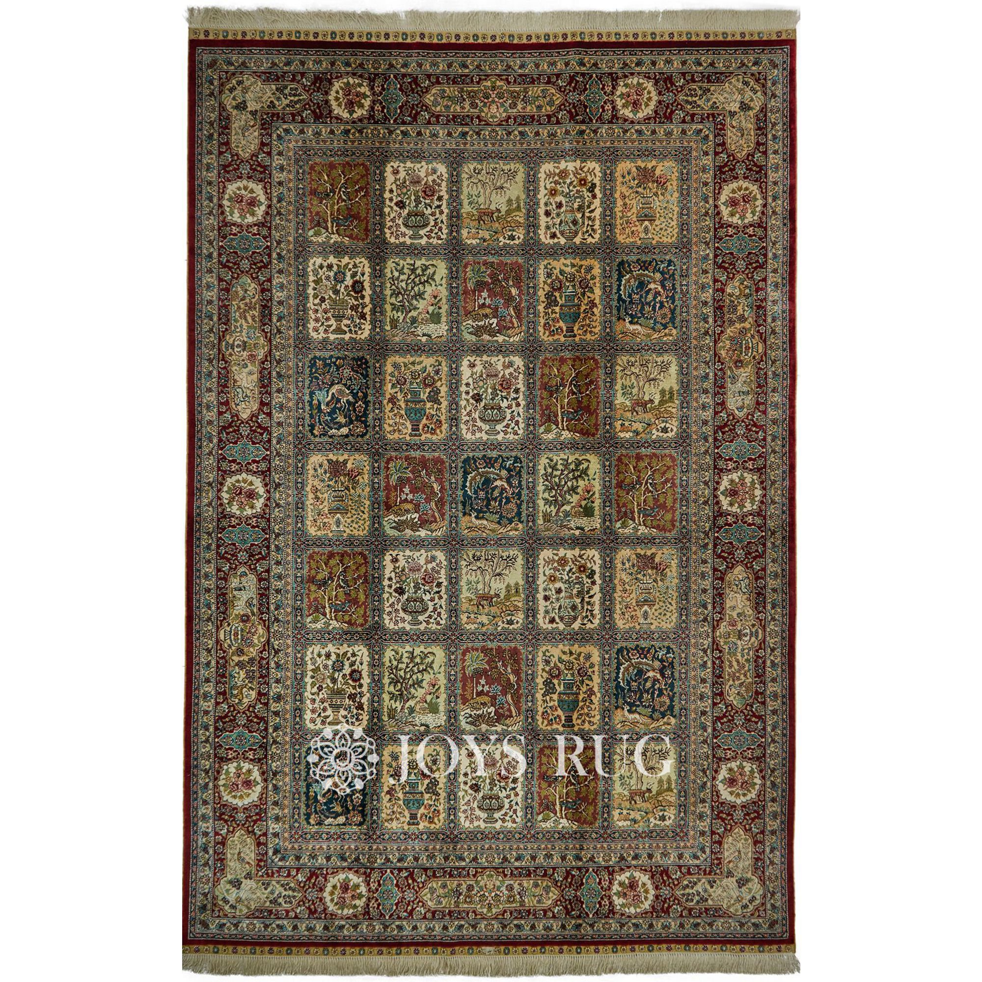 Buy Persian Carpet ST-02044 6x9 Garden Luxury Silk Carpet