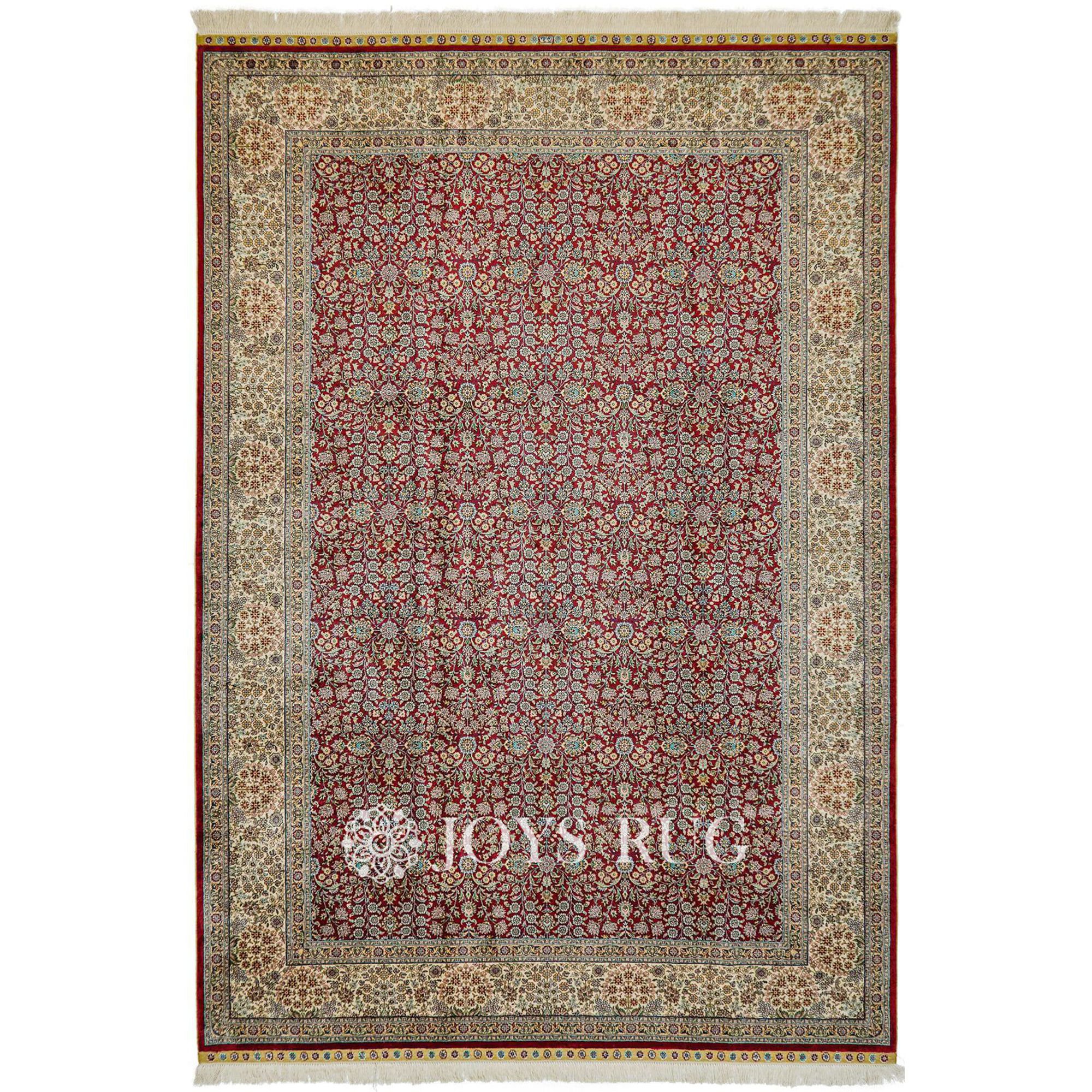 Carpet Villa ST-02068B 6x9 Luxury Persian Silk Carpet Oriental Rugs