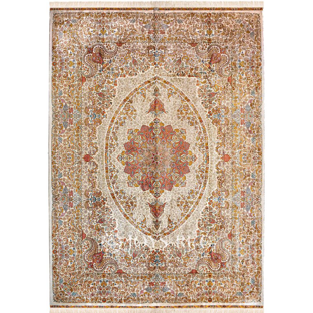 10x14 Persian rug JST-12020A big luxury silk carpet