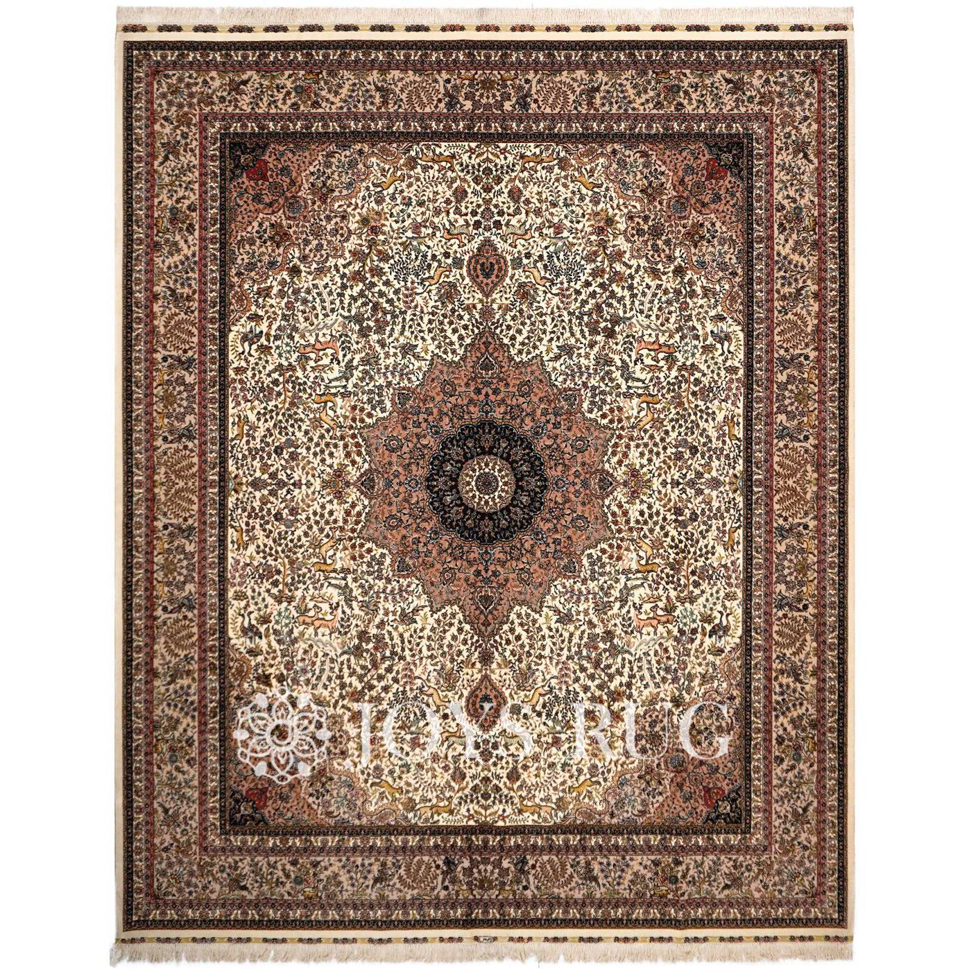 Wool Persian rugs for sale SM-01063A 8x10 silk on wool luxury carpets 