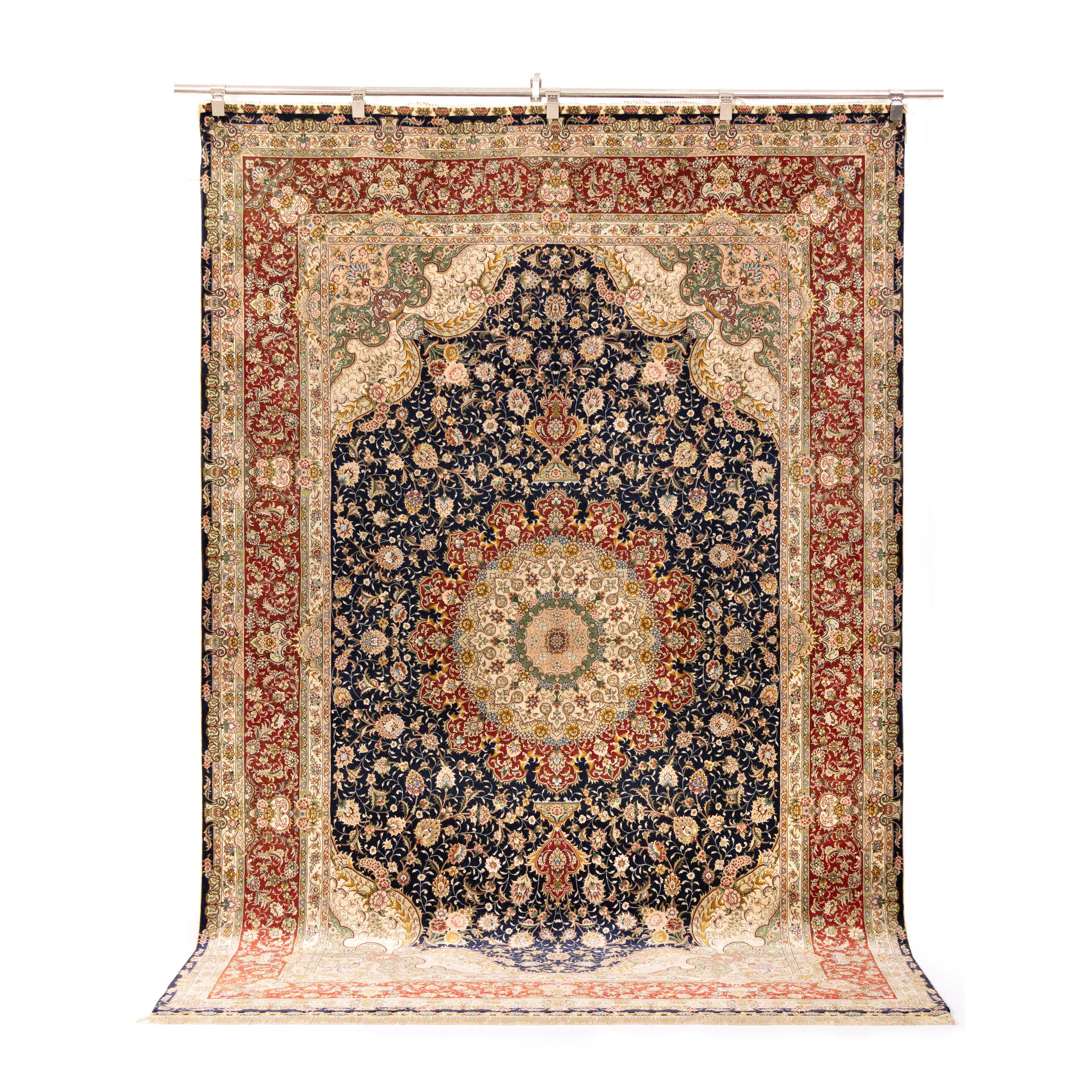 luxury carpet Persian silk carpet handmade oriental vintage rug