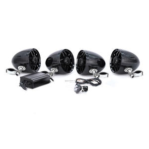 1200W 4 Channel Amplifier 4" Full-Range Waterproof Bluetooth Motorcycle/Marine ATV/Golf Cart/UTV Stereo System Kit