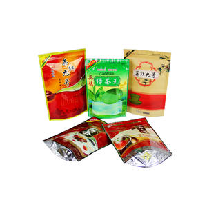 Kundenspezifische Aluminiumfolie Grüner Tee Verpackung Beutel