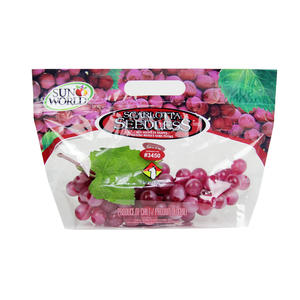 Chile Red Seedless Grapes Fresh Produce Packaging Bag