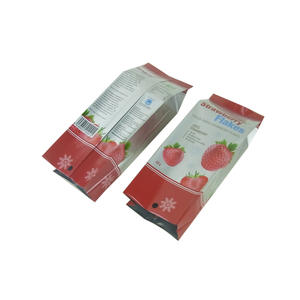 Copos de fresa Embalaje de papel de aluminio Bolsas de alimentos al vacío