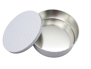 Per uso alimentare Personalizzato Big Round Cookie Tin Box Round Tin Can Cake Gift Metal Packaging Tin Box
