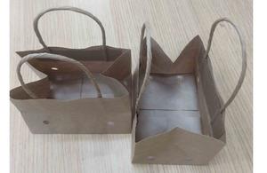 Wet Strength Cherry Tomato Paper Bag With Ventilation And Brown Handle