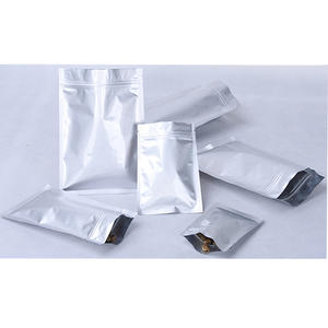 bolsa de embalaje de alimentos bolsa de papel de aluminio con cierre de cremallera