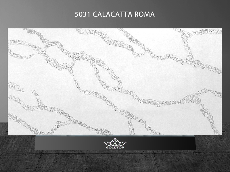 Calacatta Series Quartz Calacatta Quartz White Quartz Calacatta Roma Quartz 5031