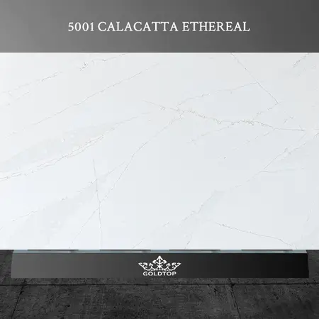 Calacatta-serien kvarts Calacatta kvarts vit kvarts Calacatta eterisk kvarts 5001